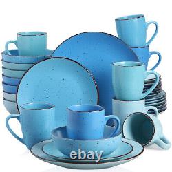 Vancasso Series Moda Matte Dinnerware Set Stoneware Round Kitchen Dinner Dishes