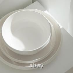 Verso 24-Piece Dinnerware Set Porcelain, White