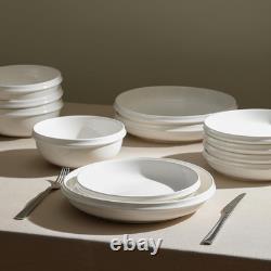 Verso 24-Piece Dinnerware Set Porcelain, White
