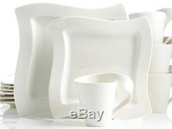 Villeroy & Boch Brand New NEW WAVE Premium Porcelain Dinnerware Set, 12-Pieces