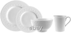 Villeroy & Boch Cellini 24-Piece Dinnerware Set White