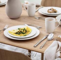 Villeroy & Boch For Me 12 Piece White Porcelain Round Dinner Set, Service for 4