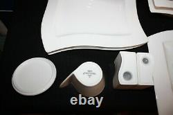 Villeroy & Boch New Wave 21-Pc 1748 Square Dinnerware Platter Cream Sugar SP NEW