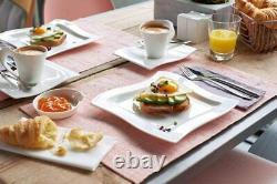 Villeroy & Boch New Wave 30-Piece Square Dinnerware Set Service for 6