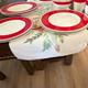 Villeroy & Boch Red & White Porcelain Dinner Set Plates Bowls Mugs 11 in