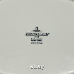 Villeroy Boch Urban Nature Modern Premium White Porcelian Dinnerware 4 Piece Set