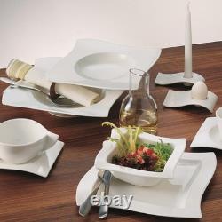 Villeroy & Boch White New Wave Porcelein 4-Piece Place Setting G1019