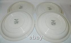 Vintage 10.5 Dinner Plates Franciscan White Set of 4 Made in England VGC