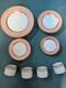 Vintage 1978 Fitz & Floyd Peach/Pink Renaissance 20 Piece Dinnerware Set