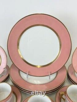 Vintage 1978 Fitz & Floyd Peach/Pink Renaissance 20 Piece Dinnerware Set