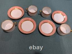 Vintage 1978 Fitz & Floyd Peach/Pink Renaissance 20 Piece Dinnerware Set