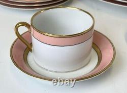 Vintage 1978 Fitz & Floyd Peach/Pink Renaissance 20 Piece Dinnerware Set