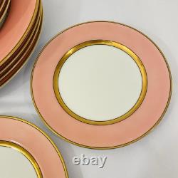 Vintage 1978 Fitz & Floyd Peach/Pink Renaissance 20 Piece Dinnerware Set