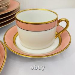 Vintage 1978 Fitz & Floyd Peach/Pink Renaissance 20 Piece Dinnerware Set