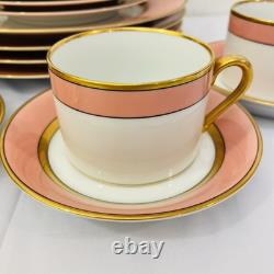 Vintage 1978 Fitz & Floyd Peach/Pink Renaissance 20 Piece Dinnerware Set