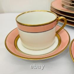 Vintage 1978 Fitz & Floyd Peach/Pink Renaissance 20 Piece Dinnerware Set