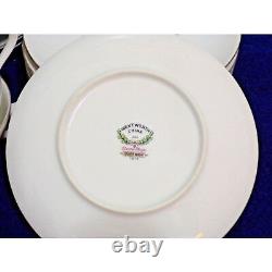 Vintage 1985 Wentworth China Silver Wheat 7514 41 Pieces