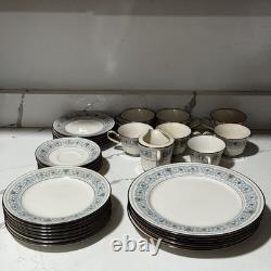 Vintage 31 Piece Noritake Monteleone Dinner Set 7569 Ivory China 5 Placement