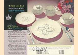 Vintage 32 Piece Lot Set Homer Laughlin Rhythm Capri MCM 4 COMPLETE 7-Pc Setting