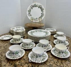 Vintage 54 Pc Set Royal Worcester Lavina Z2821 Fine Bone China England