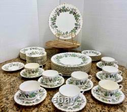Vintage 54 Pc Set Royal Worcester Lavina Z2821 Fine Bone China England
