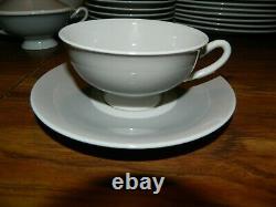 Vintage (65) Pcs Of Gray Ringed Colorwave Dinnerware Setting For (12) Excellent