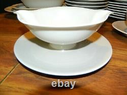 Vintage (65) Pcs Of Gray Ringed Colorwave Dinnerware Setting For (12) Excellent