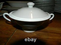 Vintage (65) Pcs Of Noritake Gray Ringed Colorwave Dinnerware Setting For 12 EX