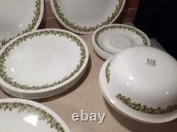 Vintage 70s Corelle Crazy Daisy Spring Blossom 29pc Dinnerware Set Service for 6