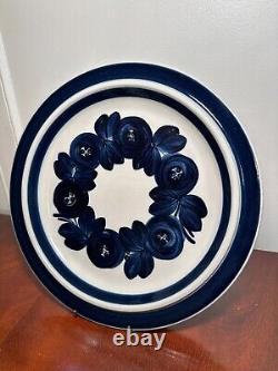 Vintage 75 Piece Set/Service for 12 ARABIA Finland Anemone Blue Ulla Procope