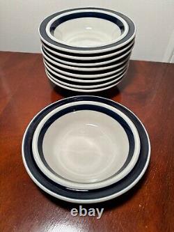 Vintage 75 Piece Set/Service for 12 ARABIA Finland Anemone Blue Ulla Procope