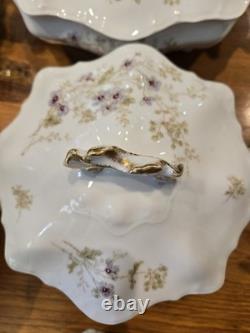 Vintage 91 Piece Floral Porcelain Dinnerware Set, Plates & Bowls Collection