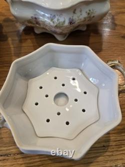 Vintage 91 Piece Floral Porcelain Dinnerware Set, Plates & Bowls Collection