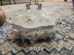 Vintage 91 Piece Floral Porcelain Dinnerware Set, Plates & Bowls Collection