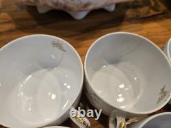 Vintage 91 Piece Floral Porcelain Dinnerware Set, Plates & Bowls Collection