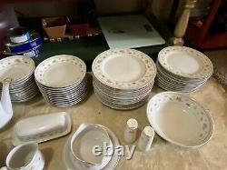 Vintage Abingdon Fine Porcelain China Dinnerware 137 Piece Set Made in Japan