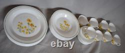 Vintage Arcopal ARP3 Dinnerware Set of 8 Bowls Cups and Saucers Dinner Plates