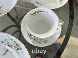 Vintage Bone China Dinnerware Set 12 Settings + Tea Set +Serving Lyric Pattern