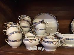 Vintage China Dinnerware Set KPM Royal Porcelain Service For 12-18, With Extras