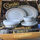 Vintage Corelle Butterfly Gold 20-piece Dinnerware + Rare Completer Set Unused