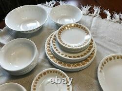 Vintage Corelle Butterfly Gold 59 Piece Set 7 Piece Place Settings Service for 8