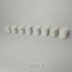 Vintage Corelle Shadow Iris 69 Piece Set Dinnerware with Matching Cookware & Lid