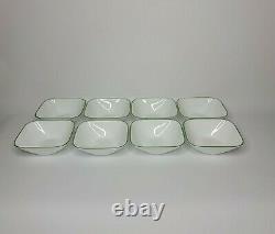 Vintage Corelle Shadow Iris 69 Piece Set Dinnerware with Matching Cookware & Lid