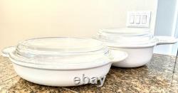 Vintage Corning Ware Cornflower Blue 40+ Piece Dish Set with Corelle & Lids