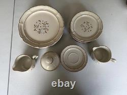 Vintage Covington Edition Idlewild Stoneware Japan 21 Pc Dinnerware Set Floral