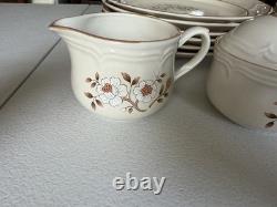 Vintage Covington Edition Idlewild Stoneware Japan 21 Pc Dinnerware Set Floral