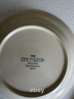 Vintage Covington Edition Idlewild Stoneware Japan 21 Pc Dinnerware Set Floral