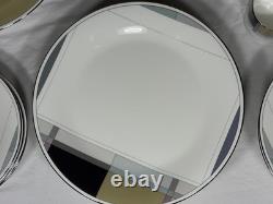 Vintage Daniel Hechter Geometry CQ007 Bone China Dinnerware Set Japan