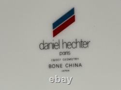 Vintage Daniel Hechter Geometry CQ007 Bone China Dinnerware Set Japan