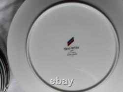 Vintage Daniel Hechter Geometry CQ007 Bone China Dinnerware Set Japan